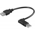 Laidas - ilgiklis USB - USB (K-L) kampu 0.3m Goobay 